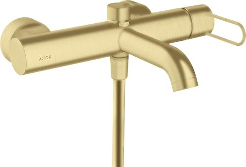 hansgrohe AXOR Uno Einhebel-Wannenmischer Aufputz, Bügelgriff, Ausladung 203mm, 38421250, Farbe: Brushed Gold Optic