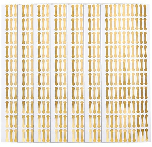 ULTECHNOVO 500 Pcs Blank Tamper Labels Self Adhesive Evident Stickers Pantry Seals Sealing Lable Tamper Decorative Labels for Baking Arts Craft Food Retail Package, 20x4mm