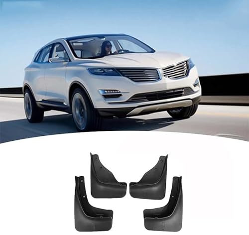 AMPACO 4 Pezzi Parafanghi per Auto per Lincoln MKC 2015-2020, Car Gomma Parafanghi Paraspruzzi Decorare, Resistente Impermeabile Anteriore Posteriore Paraschizzi