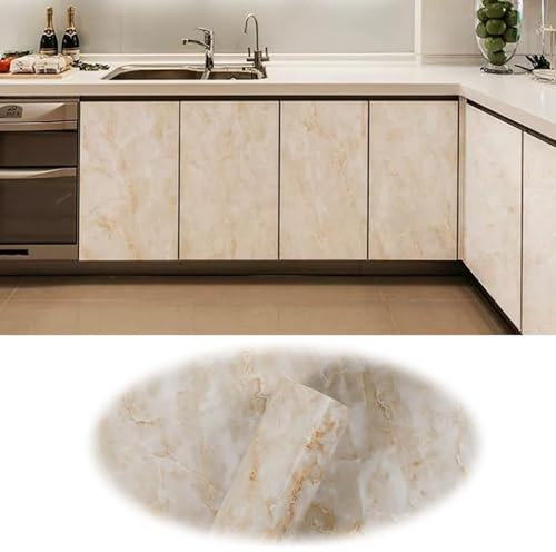 HCZION Möbelfolie Selbstklebende Wandtapete Marmor Folie Vinylfolie Marmortapete Wasserdicht Türtapete Marmor Folie Für Tisch Möbel Klebefolie (Color : E, Size : 40cm/15.7inch)