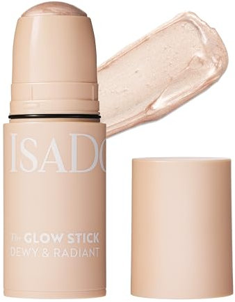 IsaDora The Glow Stick – Highlighter-Stick für einen langanhaltenden, frischen Glow – Leichtes Highlighter-Make-up für mühelose Beauty-Looks – Veganes Make-up, tierversuchsfrei (24 Sparkling Beige)