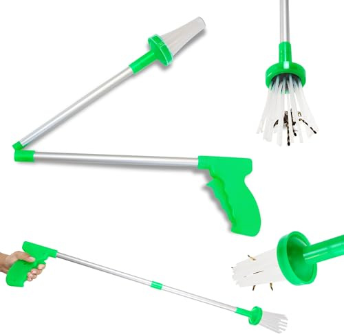 Green Haven Extendable Spider Catcher - Foldable Long Handle for Gentle Insect Removal, Safe Home and Garden Pest Control, Effective Bug Trap for Spiders, Wasps, Bees, Moths