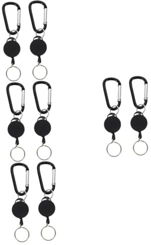 LIFKOME 8stücke Retractable Badge Holder Mit Multifunktion Tragbare Schlüsselringe Für Ausweise Und Schlüsselanhänger Für Und Berufstätige