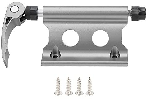 Baxnore Fahrradblock aus Aluminiumlegierung, Fester Clip für Vorderradgabel, Fester Clip für Vorderradgabel, Gepäckhalter, Leichter Befestigungsclip für Fahrrad-Vordergabel für (Tiefes Titan)