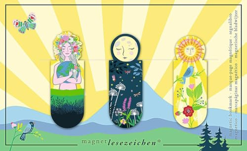 moses. Magnetlesezeichen Ray of Light– praktische Seitenmarkierer im farbenfrohen Design mit Metallic-Veredelung, ideal für Bücherfans