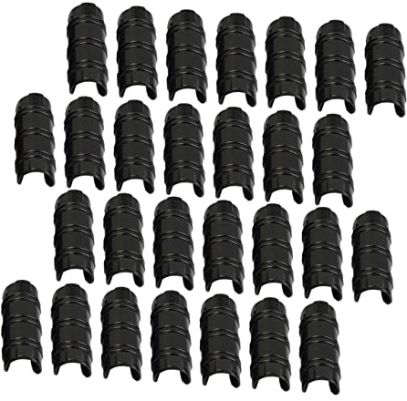 Toyvian 30piezas Abrazaderas Para Invernadero Clips De Tubo De Negro Kit De Conectores Para Marcos De Invernadero Clips Para Cine y Mallas Protección Uv y Alta Durabilidad