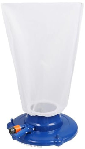 Aspiradora de mano para piscina con 8 chorros de presión, bolsa de malla y ruedas universales, barredora subacuática con cepillos perimetrales para limpieza de piscinas