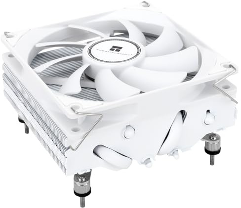 TR-Thermalright AXP90 X47 White CPU-Kühler-47mm Höhe, leiser 92mm Low Profile Lüfter-2700U/min, für AM4/AM5,Intel LGA1851/1700/115x/1200,Niedriges Profil ITX PC Kühler-Weiß