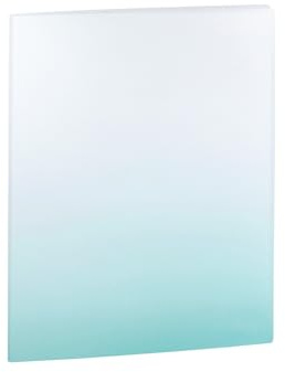 Idena 12116 - Sichtbuch A4 mit 20 Klarsichthüllen, Präsentationsmappe aus Kunststoff in Weiß und Petrol, Mappe für Zeugnisse, Dokumente uvm.