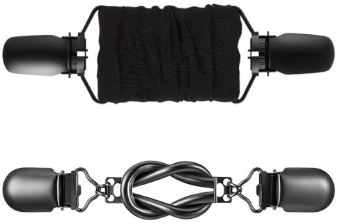 2 Stück Universal Cinch Clip Zum Hosenträger Clips Kleiderclips Waist Clip Taillenmieder-Clip Cardigan Clip Für Pullover Schals Kleider Zum Hosenbund Enger Machen (Schwarz)