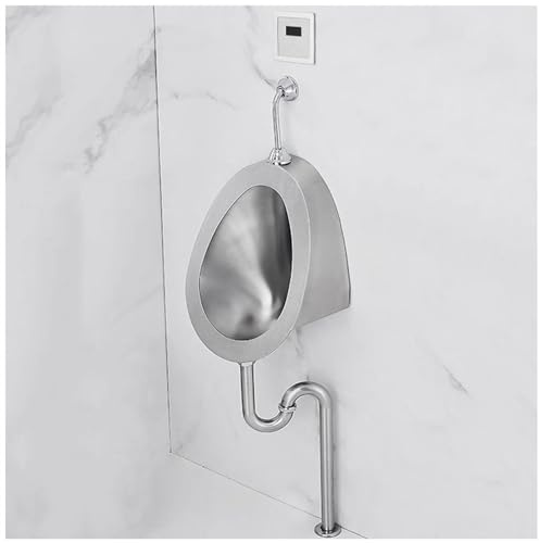 WDWDW Orinatoio per Bagno Maschile, sospeso, con Scarico a Parete, per Adulti, deviatore per urina con valvola di Scarico con sensore, Creativo Commerciale
