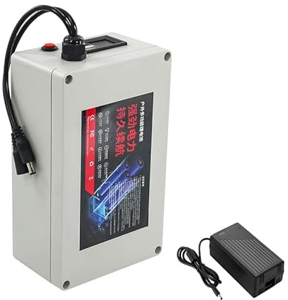 JCXYL EV 12V Rechargeable Lithium Battery Portable Power Station 12V 100AH 10AH 15AH 20AH 30AH 40AH 50AH 60AH 80AH Large Capacity Lithium Battery Pack with Charger USB Port,12V 30AH