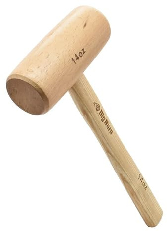 Big Horn 26020 14 Oz Beechwood Woodworking Wooden Mallet