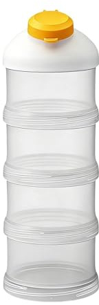 Dispensador Portátil para Fórmula - Recipiente Hermético Reutilizable de 4 Capas a Prueba de Fugas - Envases para Almacenar Fórmula o Cereales - para Suplementos, Cereales, Guardería, Excursiones, Vac