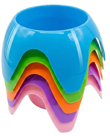 Mimoqk Juego de portavasos de playa, posavasos apilables sin , kit de soporte portátil para botellas, base de soporte para bebidas al aire libre, para césped, parque, festival, vacaciones