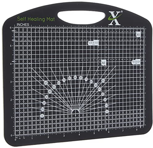 Xcut Craft Art Cutting Mat Self Healing A5, Board Accessories For Craft, Quilting, Sewing, Fabric & Papercraft 14.85 x 21cm, Essential Non Slip Tools