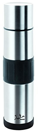 Jata Hogar 838 - Termo Café. Termo Bebida Frías y Calientes. Para llevar. 1 litro. Acero inoxidable. Libre de BPA. Ligero. Cierre hermético. Antideslizante. Tapa para usar como vaso.
