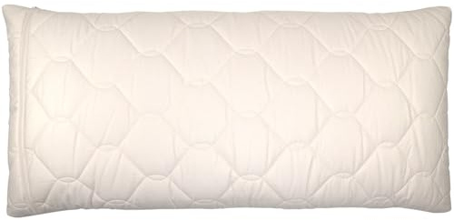 Giraffenland Coussin Bio à l´épeautre 40x80cm, Confort-Extra Tissu matelassé Bio + épeautre Bio l Directement rempli | Non coloré et Non Blanchi | Coussin, Oreiller