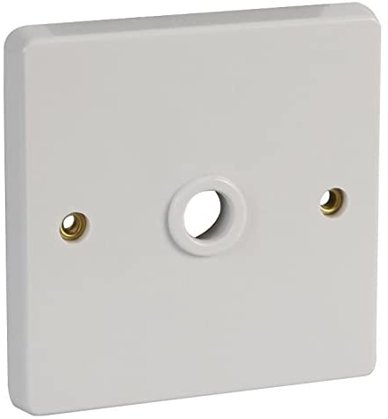 CRABTREE 4075 Flex Outlet Plate 1 Gang Cable Clamp 20A White