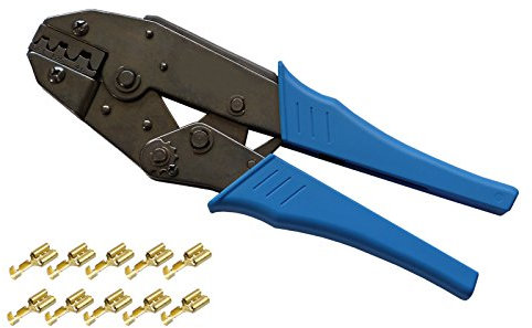 cable solution Crimpzange für unisolierte Kontakte 0,50²-6,00mm² Presszange Quetschzange