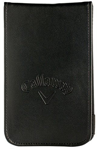 Callaway Läder Golf Scorecard Hållare, Svart, 17,8 cm x 10,8 cm