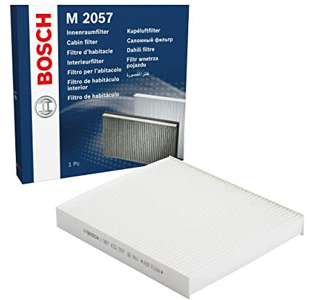 Bosch M2057 Standard Cabin Filter, Replacement Filter - Filters Pollen and Dust for Cleaner Air Inside the Vehicle