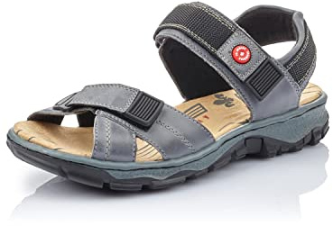 Rieker dam 68851 öppna sandaler, Blå Whitedenim jeans 12-36 EU