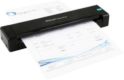 I.R.I.S. IRIScan Executive 4 Papiereinzug für Scanner, 600 x 600 dpi, A4, Schwarz – Scanner (216 x 813 mm, 600 x 600 dpi, 24 Bit, 8 Bit, 1 Bit, 8 ppm)