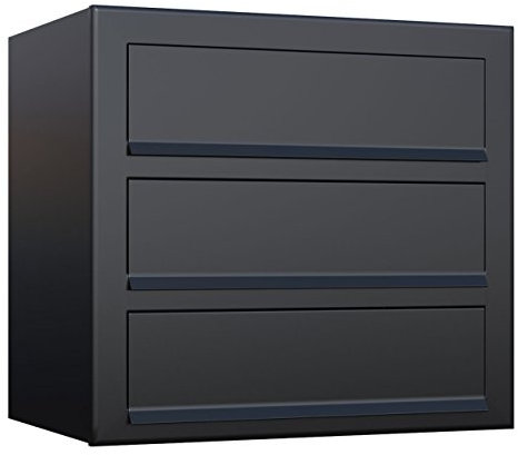 Brevlådor, Postlåda Design Väggbrevlåda Cube for Three Svart – Bravios