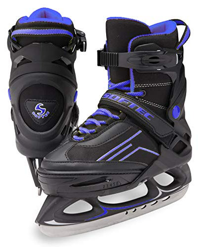 Jackson Ultima Damen Mädchen Eiskunstlauf, verstellbar, Freizeitklinge, L (Damengröße 39-42), blau