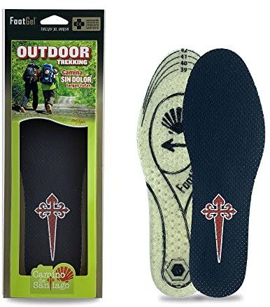 Footgel - Outdoor Trekking Camino de Santiago mallar,Gel mallar för långa rutter,Lindra och förhindra smärta patologier(35-38)