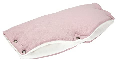 KraftKids Kinderwagenmuff in Doppelkrepp Rosa, Kinderwagen Handschuhe Breite 48 cm Tiefe 23 cm, Buggy Handwärmer mit Liebe handgefertigt in der EU