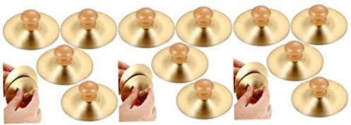 Milisten 6 Paires Cymbale En Cuivre Cymbales à Doigts Pour Les Tout-petits Cymbale à Doigt Timbales Zills De Doigt Pour Tout-petit Garçon Doigt En Cuivre Avec Poignées Enfant Chine Adulte