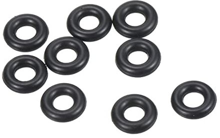 PATIKIL 20Stk Dichtungsringe O-Ringe Gummidichtung 7mm AD 3mm ID 2mm Dicke Nitrilgummi Unterlegscheibe Dichtungssatz Gummischeiben für Auto Klimaanlage Wasserhahn Rohr Schwarz
