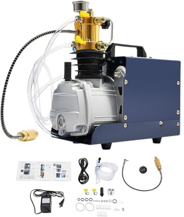 awolsrgiop 300BAR Hochdruck Kompressor, 4500PSI 1800W Hochdruck Luftpumpe Airgun Scuba Luftkompressor Luftpumpe, Paintball Kompressor Airgun Luftkompressor Pneumatische Luftpistole Tauchergewehr