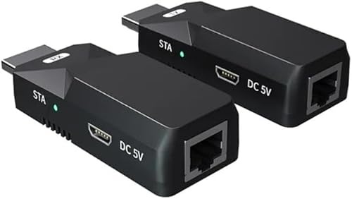 Panlouting Adattatore di Prolunga HDMI 50 Metri, Trasmissione del Segnale Senza Perdite, Prolunga Cavo HDMI Ethernet 1080P