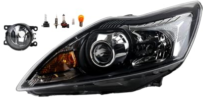 Johns, Faro delantero xenón apto para Ford Focus 05 02/2008-01/2011 D1S H1 izquierda + faros antiniebla + bombilla
