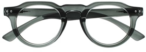OPULIZE RIO Gafas con Filtro de Luz Azul - Montura con Parte Superior Plana - Verde - Hombres y Mujeres - Bisagras de Muelle - B53-6