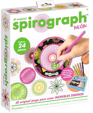 Party town Spirograph Kinder - Spirograph Design | Spiral Designer | Mandala Schablone | Kreativ Set für Kinder | +30 Stücke | spielzeug ab 8 jahre mädchen und Jungen