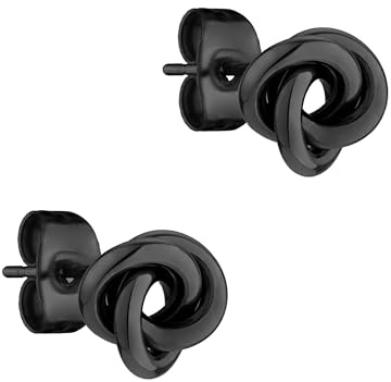 LIEBESKIND BERLIN Damen Ohrringe – Knoten Ohrstecker & Creolen aus Edelstahl - modern und wunderbar alltagstauglich - Ohrschmuck erhältlich in verschiedenen Farben
