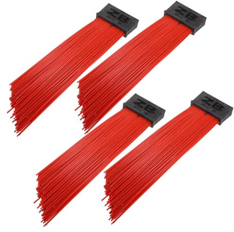 Mobestech 4pcs Efficient Broom Head for Sweeper Heavy Duty Outdoor Broom Component Garden
