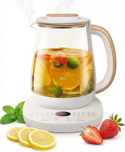 Multifunctional Glass Electric Kettle with Temperature Control – 1.8L Health Pot with Touch Screen, Variable Temp, Keep Warm, Smart Reservation, Tea Filter