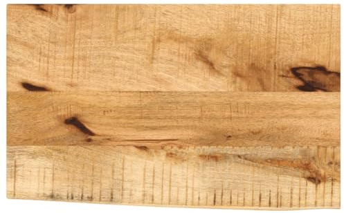 ROMHZKS Plateau de table 50 x 20 x 3,8 cm - Bord d'arbre en bois de manguier brut - Plateau de table rustique pour salon, cuisine