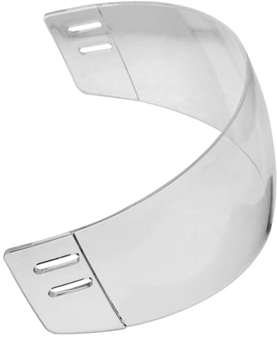 TOGEVAL Straight Cut Anti-fog Hockey Helmet Shield with PC Material and Anti-scratch Feature for Athletes and Players in Competitive Events and Roller Skating