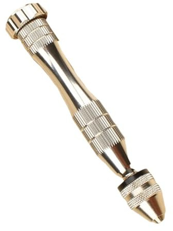 Herramienta de taladro manual compacta para empresas a pequeña escala en carpintería, joyería y artesanía, golpe manual de aluminio permanente