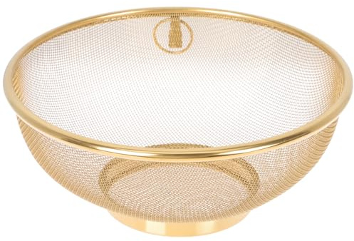 BATHVEVE Colino in Acciaio Inossidabile con Rete Fine Scolapasta e Setaccio per Riso Quinoa e Verdure Filtraggio Efficiente e Resistente per Cucina Domestica