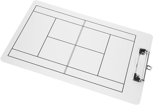 PACKOVE Portapapeles Diseño No Magnético de Estrategia de Tenis y Hockey Pizarra de Pvc Borrable en Seco para Entrenadores en Competiciones y Tácticas