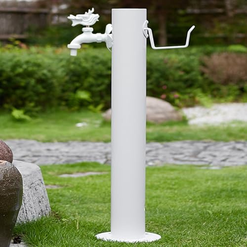 304 Stainless Steel Garden Water Column - Freeze-Proof Outdoor Faucet with Spray Gun for Efficient Backyard Irrigation & Washing - Durable, Weather-Resistant Design