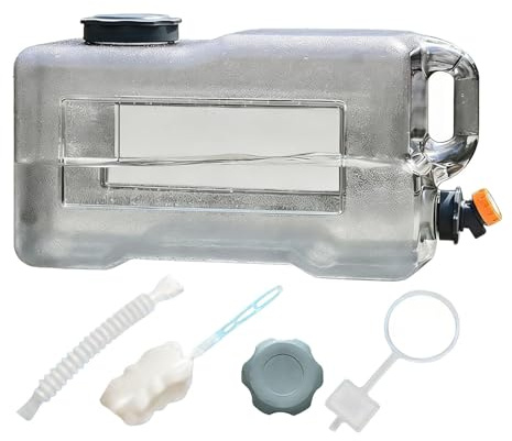 Ysyqkn Garrafa de Agua Camping Jarra Depósito Botella con Asa PC Portátil Ancha Grifo Sellado Adecuada para Camping Picnic Viajes Emergencias Vehícu, 25l
