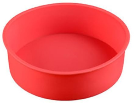PLAFOPE Set 3 Pezzi Tortiera in Silicone Rotonda per Dolci, Facile da Pulire e Comoda da Usare, la Cottura Casalinga e Professionale Colore Casuale